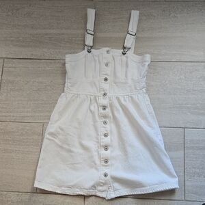 American Eagle Outfitters White Button-Down Dress